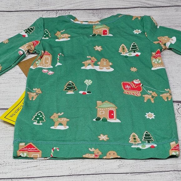 NWT Angel Dear Christmas Gingerbread Village Baby Boy Bamboo two piece‎ 6-12M - Picture 5 of 7